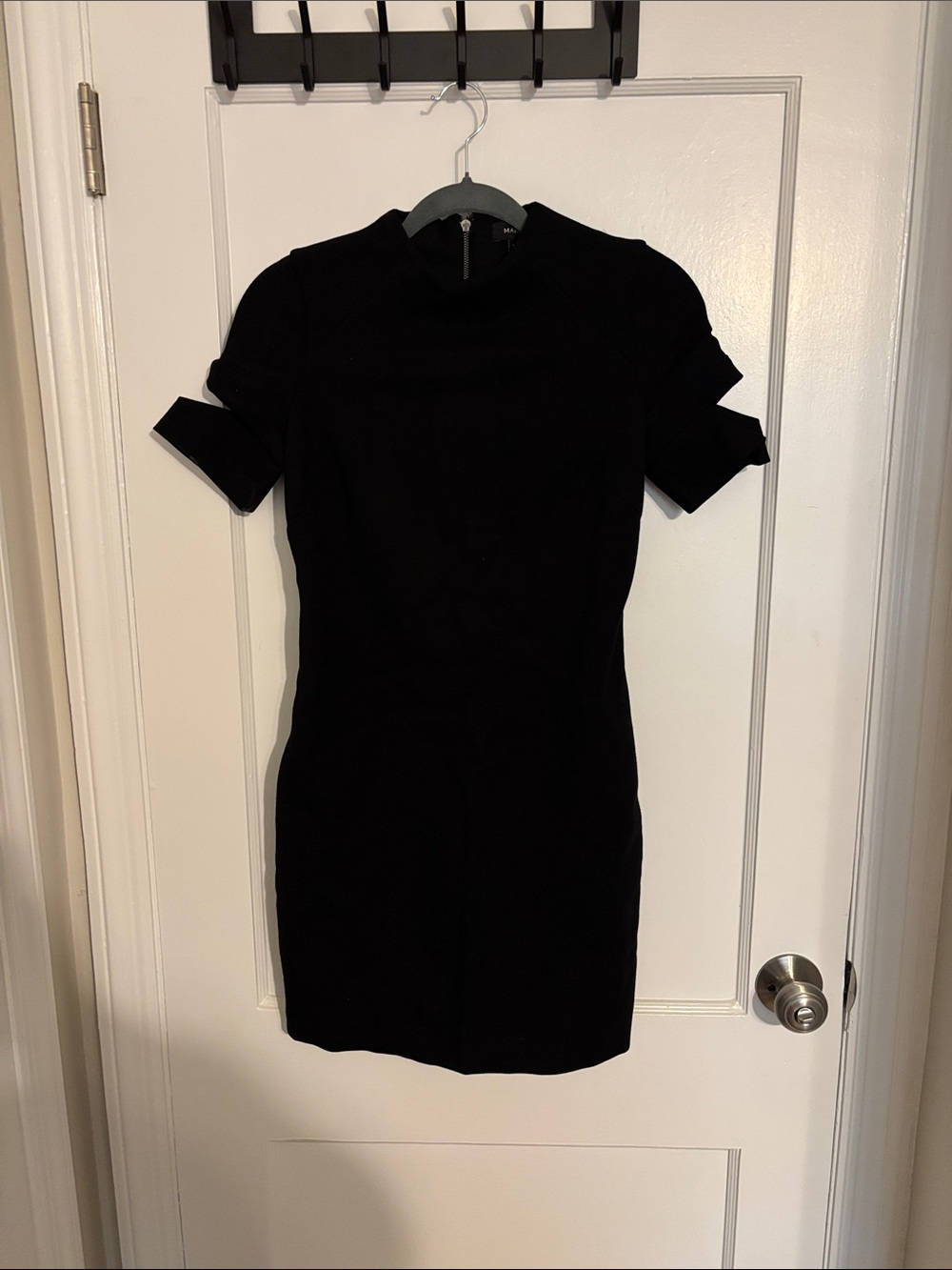 Marciano Black Short Sleeve Mini Dress